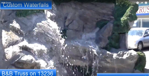 Artificial Rock Waterfall #cf000084