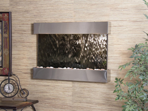 Wall Fountain - Reflection Creek - Silver Mirror - Stainless Steel - rcs2040