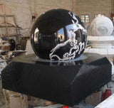 [SALE] 24" spinning granite globe ball fountain square base kit