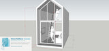 Backyard office, studio shed, tiny home, homeless shelter, Vancouver/Surrey 6x6, 7x7, 8x8, 8x10, 8x12, 10x12 CH000108