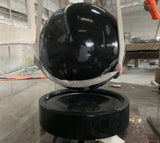 24" Spinning Granite Globe Etched Fountain $8000