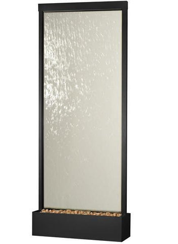 10 Foot Floor Fountain Black Onyx Grande With Clear Glass  48" W x 118" H x 18"D - GR10OC