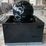 24" Spinning Granite Globe Etched Fountain $8000