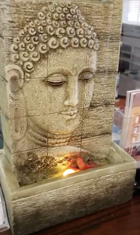 buddha polyresin fountain