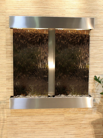 Wall Fountain - Aspen Falls - Bronze Mirror - Stainless Steel - Squared - afs2041