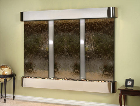 Wall Fountain - Deep Creek - Bronze Mirror - Stainless Steel - Rounded - dcr2041