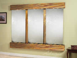 Wall Fountain - Deep Creek - Silver Mirror - Rustic Copper - Squared - dcs1040_1