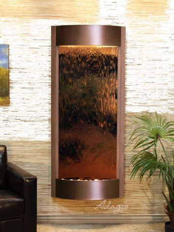 Wall Fountain - Pacifica Waters - Bronze Mirror - Copper Vein - pwa5041b