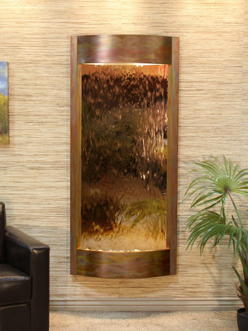 Wall Fountain - Pacifica Waters - Bronze Mirror - Rustic Copper - pwa1041