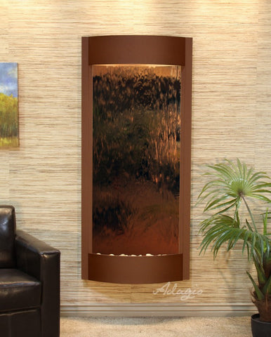 Wall Fountain - Pacifica Waters - Bronze Mirror - Woodland Brown - pwa37412