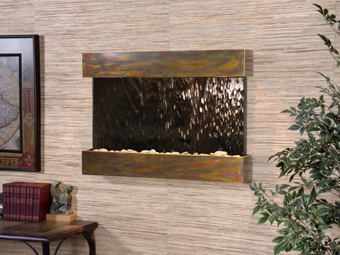 Wall Fountain - Reflection Creek - Bronze Mirror - Rustic Copper - rcs1041