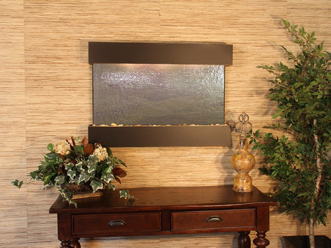 Wall Fountain - Reflection Creek - Multi-Color FeatherStone - Blackened Copper - rcs1514