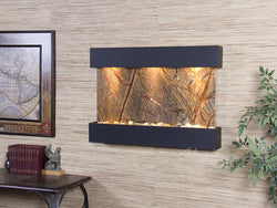 Wall Fountain - Reflection Creek - Rainforest Brown Marble - Textured Black - rcs1706