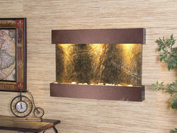 Wall Fountain - Reflection Creek - Rainforest Green Marble - Copper Vein - rcs5005