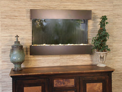 Wall Fountain - Reflection Creek - Silver Mirror - Antique Bronze - rcs3540