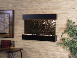 Wall Fountain - Reflection Creek - Silver Mirror - Blackened Copper - rcs1541