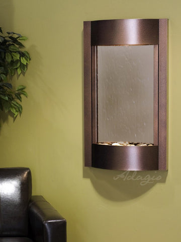 Wall Fountain - Serene Waters - Bronze Mirror - Copper Vein - swa50413