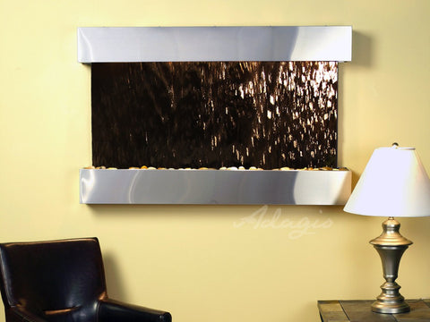Wall Fountain - Sunrise Springs - Bronze Mirror - Stainless Steel - Squared - sss2041