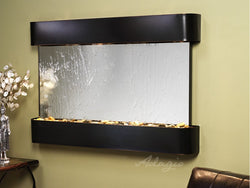 Wall Fountain - Sunrise Springs - Silver Mirror - Blackened Copper - Rounded -ssr1540