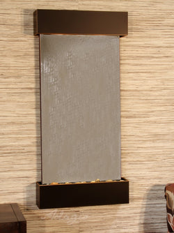 Wall Fountain - Whispering Creek - Bronze Mirror - Blackened Copper - wcs15412