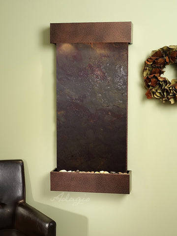 Wall Fountain - Whispering Creek - Multi-Color FeatherStone - Copper Vein - wcs5014