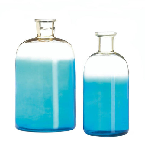 Blue Bottle Vase Set