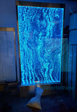 8Ft tall x 4Ft wide - LED Bubble Wall - RGB Remote - Brushed Stainless Steel