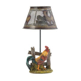 Country Rooster Candle Lamp