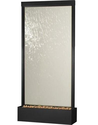 8 Foot Floor Fountain Black Onyx Grande With Clear Glass 48"W x 94"H x 18"D - GR8OC