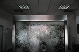6.5 Feet Tall Floor Fountain Black Electroplated Titanium Clear Glass - BTCG78FF