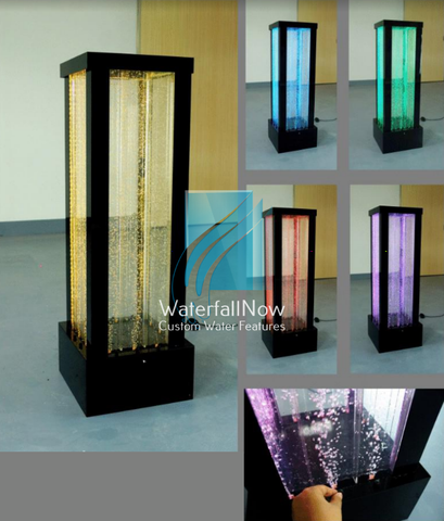 Free Standing LED Bubble Wall - Rectangle Column - 4 Sided - rcbp1705b