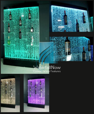 LED Bubble Wall - Flush Mount - Display Rack - Bar - bwfsr200b