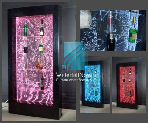 LED Bubble Wall - Shelf Rack Display Case - bwfss1615b