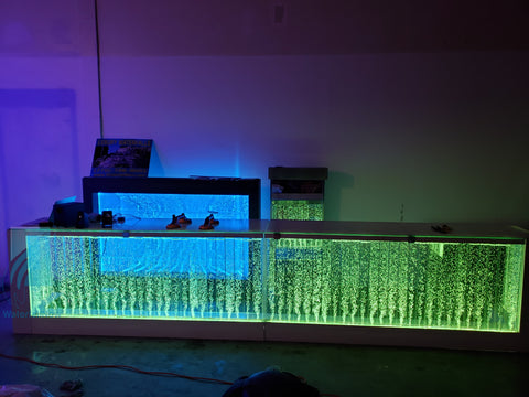13ft Portable Tradeshow LED Bubblewall Table