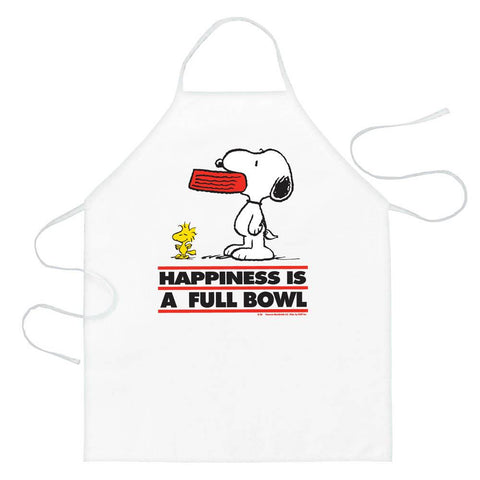 Peanuts Happiness Is A Full Bowl Apron