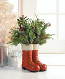 Santa Boots Decorative Vase