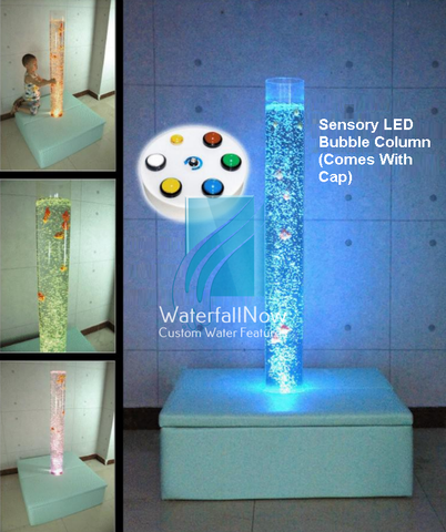 Sensory LED Bubble Column Pillar - Platform - cbw207c