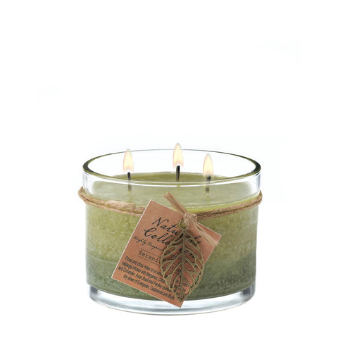 Serenity Leaf Jar Candle