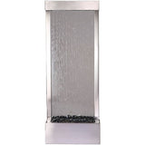 4 Ft Floor Fountain Stainless Steel With Clear Glass 18" W x 48" H x 12" D - GF4SG