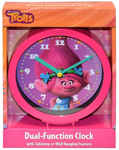 Trolls 6" Dual Function Clock