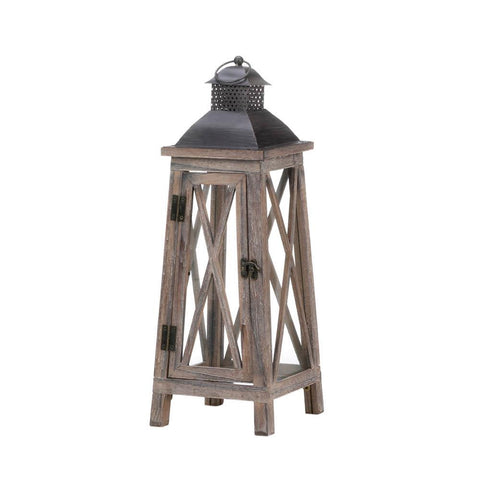 Watchtower Wood Candle Lantern