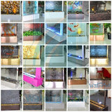 Fish Tank Water Wall Aquarium - RGB LED - Free-Standing - Double Sided